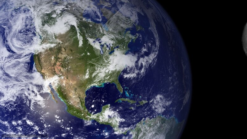 Earth from Space — Blue, Serene, Photograph, Clouds, Continent