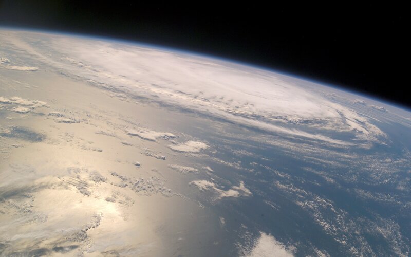 Earth from Space — Blue, Serene, Photograph, Clouds, Ocean, Atmosphere