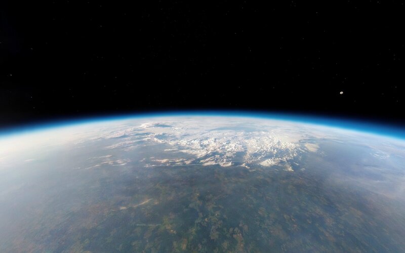 Earth from Space — Blue, Serene, Photograph, Clouds, Planet