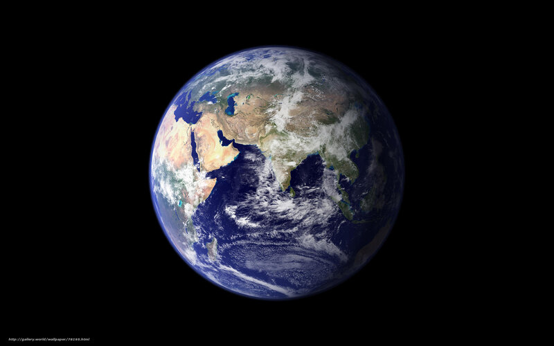 Earth from Space — Blue, Serene, Photograph, Continent, Ocean