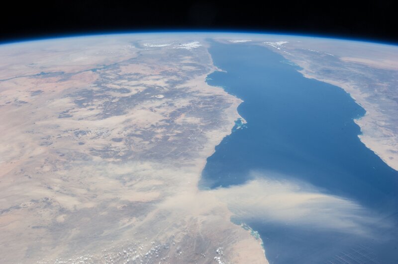 Earth from Space — Blue, Serene, Photograph, Desert, Ocean