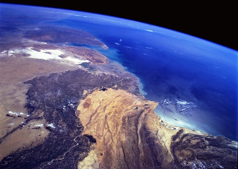 Earth from Space — Blue, Serene, Photograph, Ocean