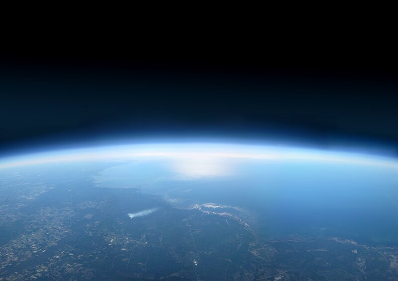 Earth from Space — Blue, Serene, Photograph, Planet, Atmosphere