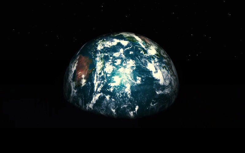 Earth from Space — Blue, Serene, Photograph, Planet, Clouds, Ocean