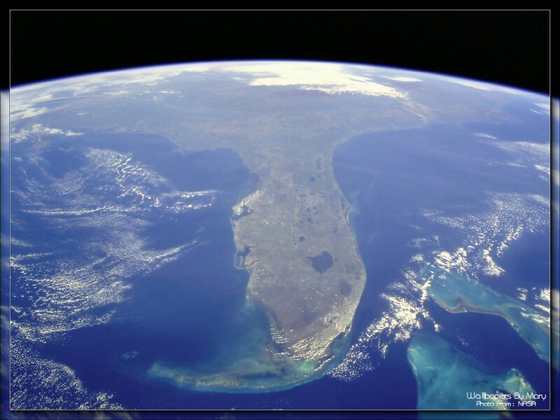 Earth from Space — Blue, Serene, Photograph, Planet Earth