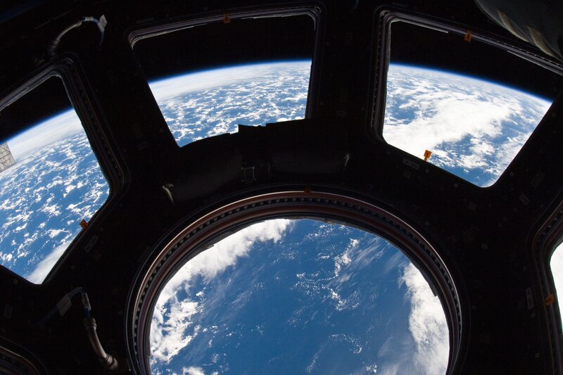 Earth from Space — Blue, Serene, Photograph, Windows