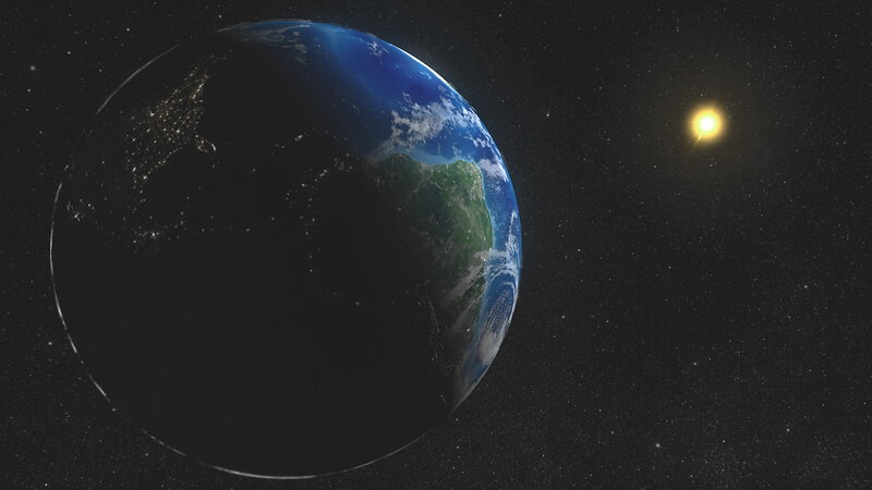 Earth from Space — Blue, Serene