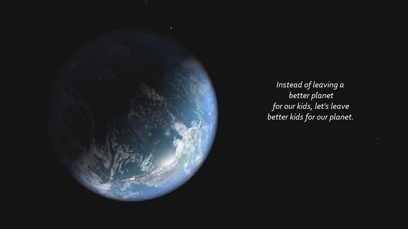 Earth from Space — Blue, Serious, 3d Render