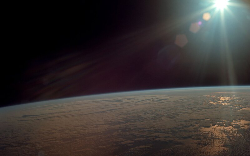 Earth from Space — Brown, Dramatic, Sunrise