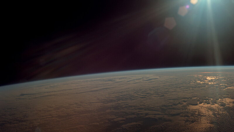 Earth from Space — Brown, Dramatic, Sunset, Photograph