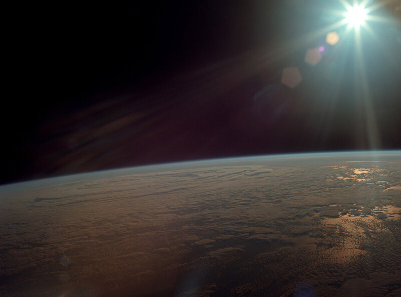 Earth from Space — Brown, Dramatic, Sunset