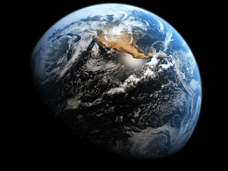 Earth from Space — Clouds, Continent