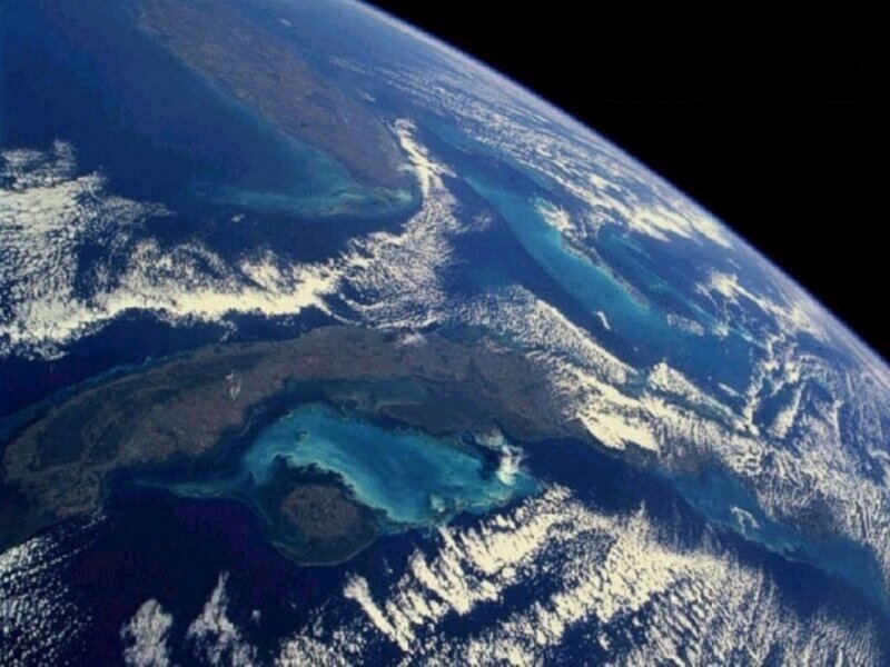 Earth from Space — Clouds, Landmass