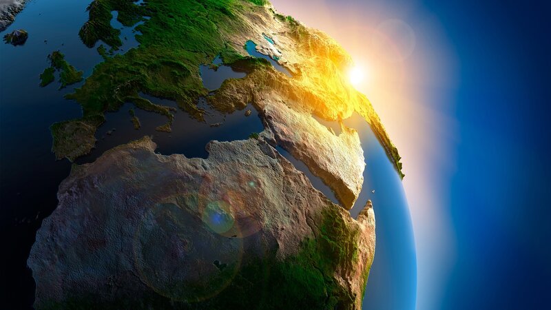 Earth from Space — Dramatic, Brown