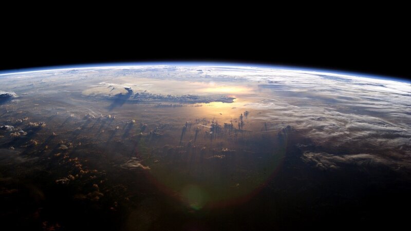 Earth from Space — Dramatic, Gold