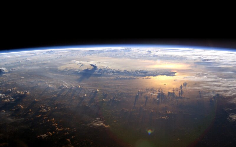 Earth from Space — Dramatic, Sunlight