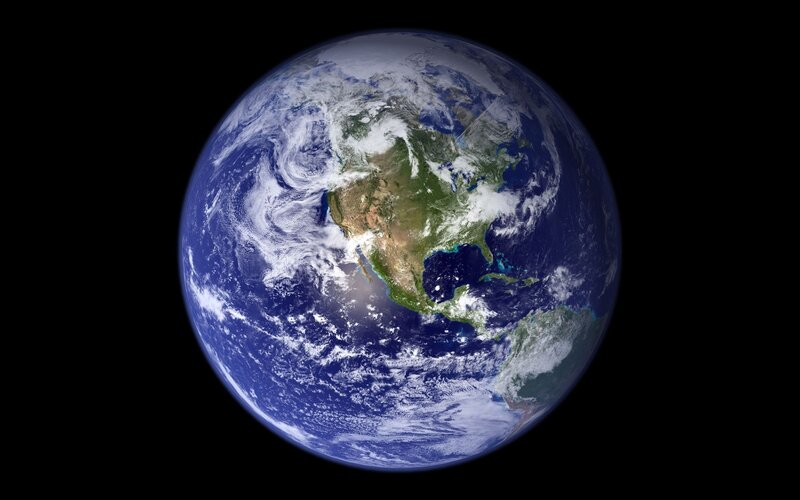 Earth from Space — Green, White