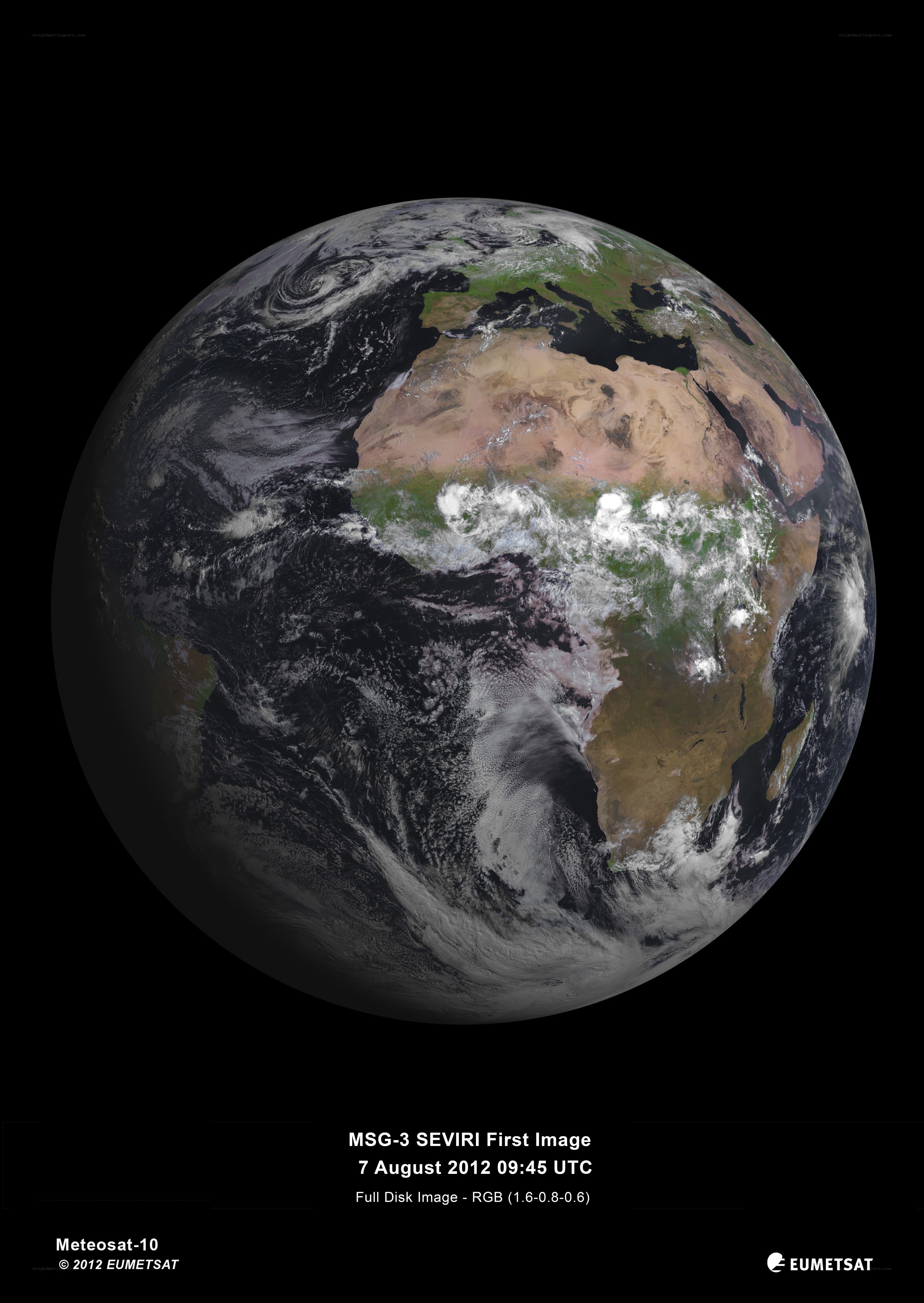 Earth from space image