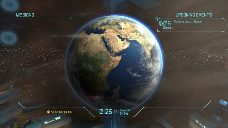 Earth from space in a game