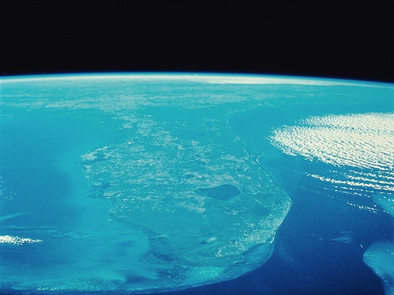 Earth from Space — Landmass, White