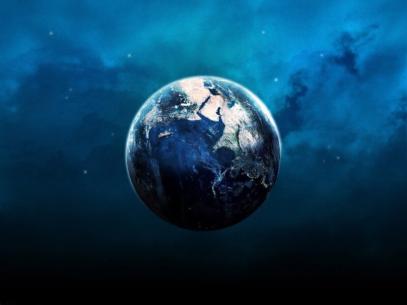Earth from Space — Night, Black