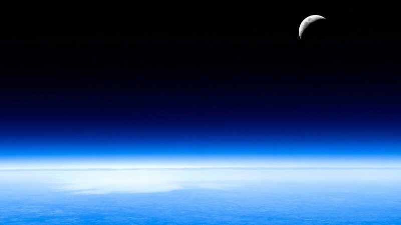 Earth from Space — Night, Moon