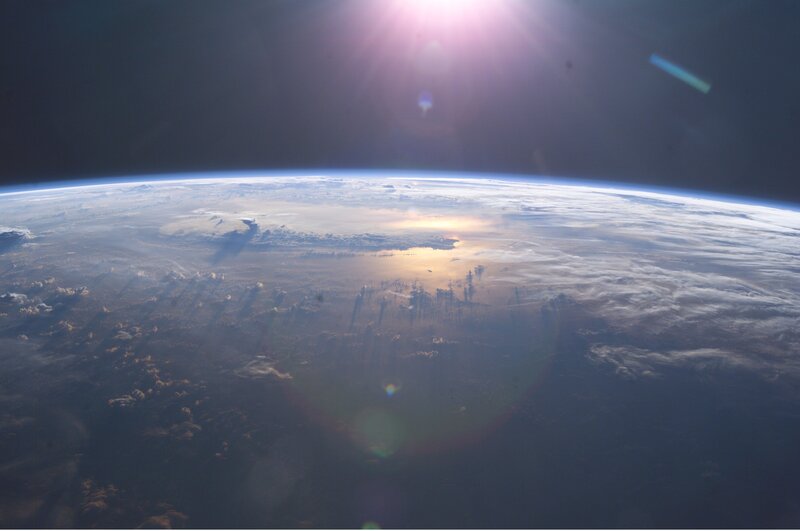 Earth from Space — Photograph, Sun