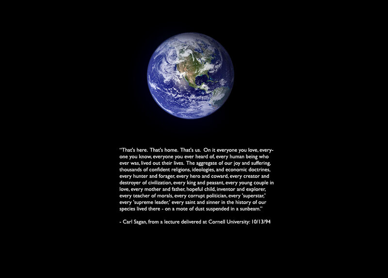 Earth from space quote