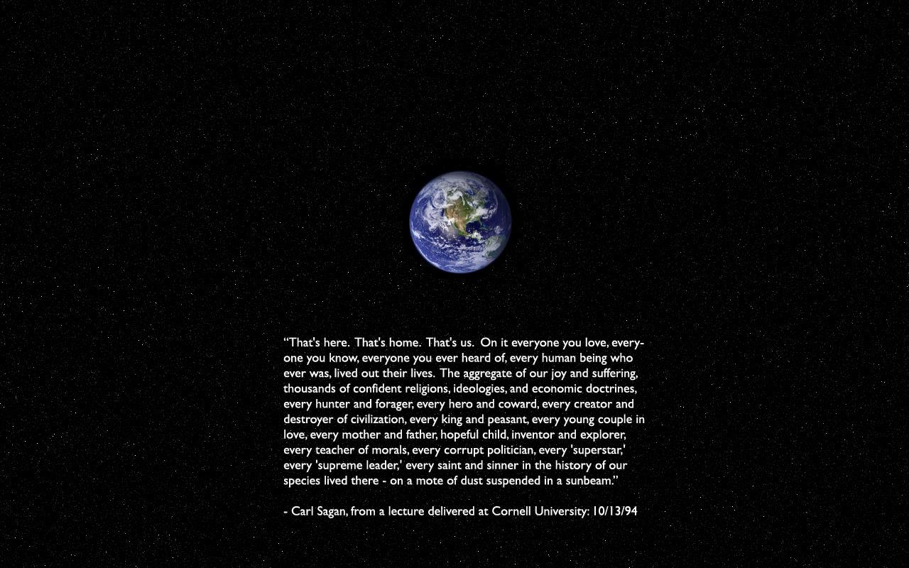 Earth from space quote