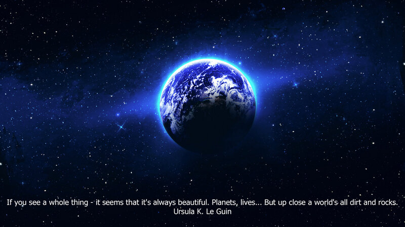 Earth from space quote