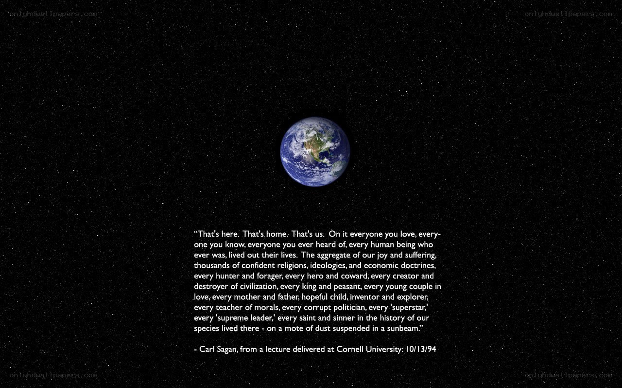 Earth from space quote