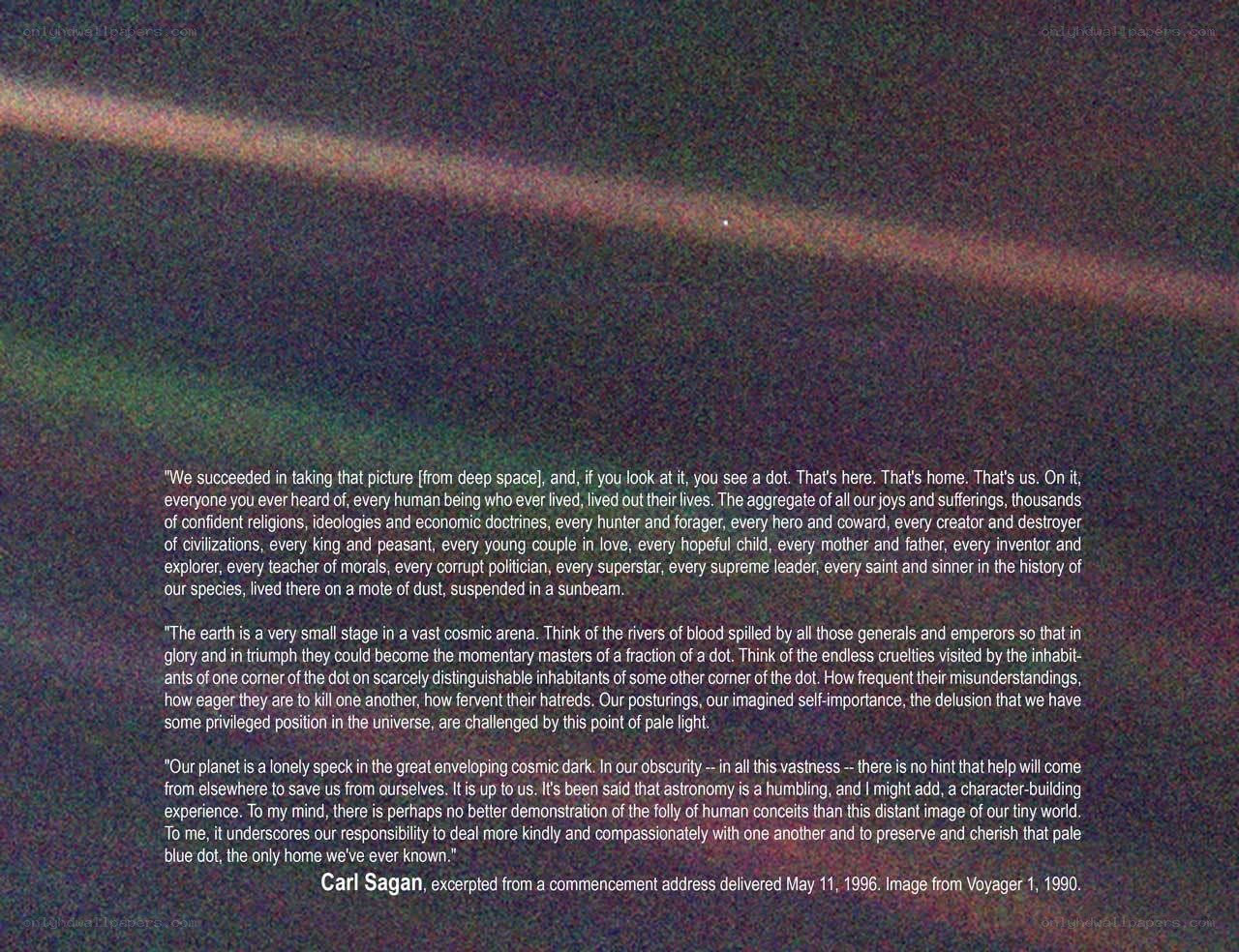 Earth from space quote