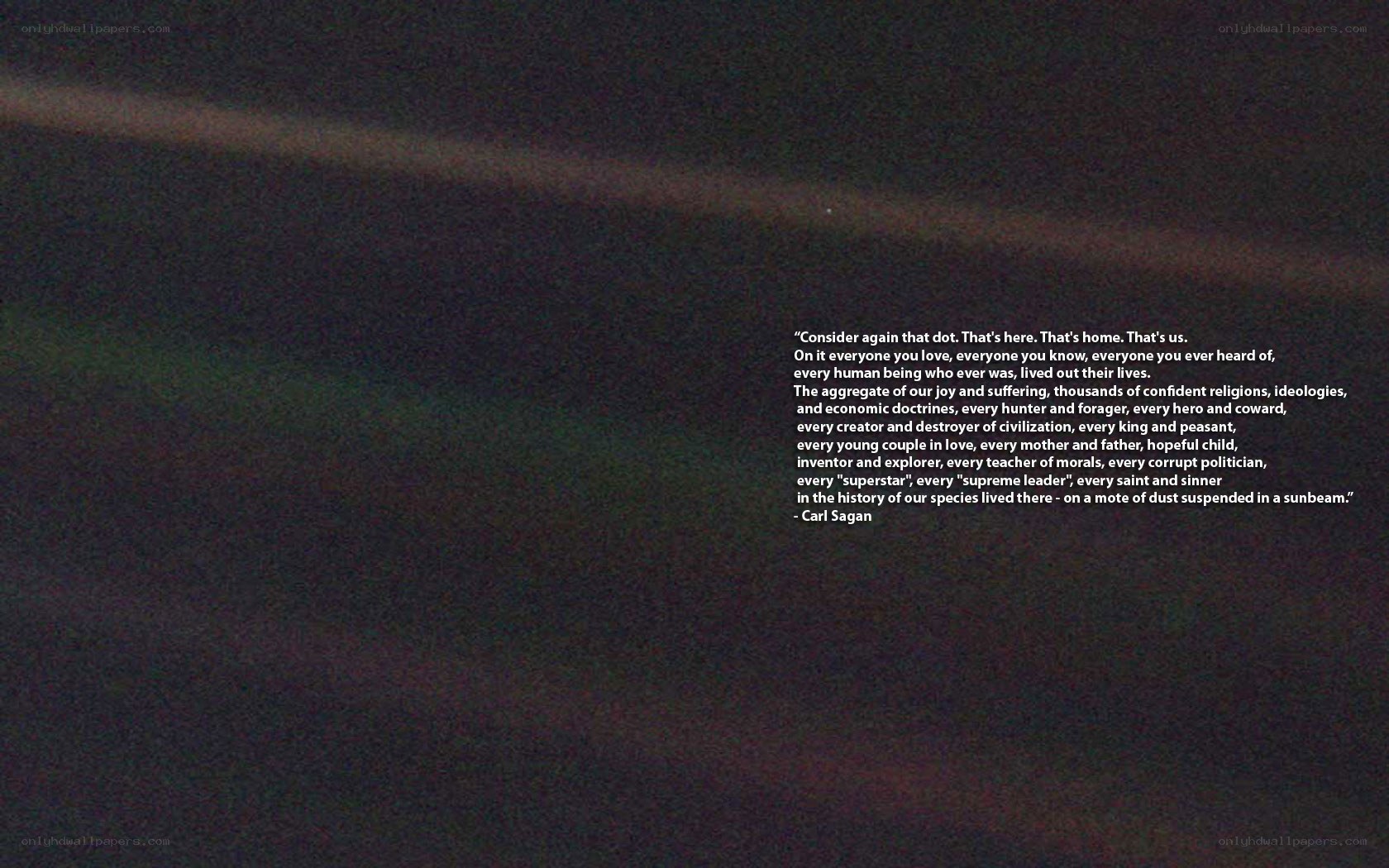 Earth from space quote