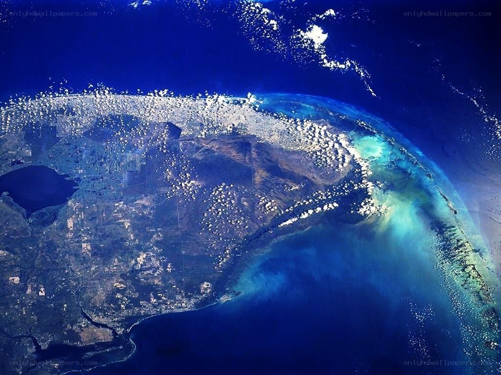 Earth from space satellite view