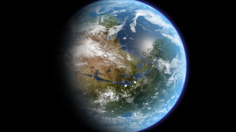 Earth from Space — Serene, 3d Render