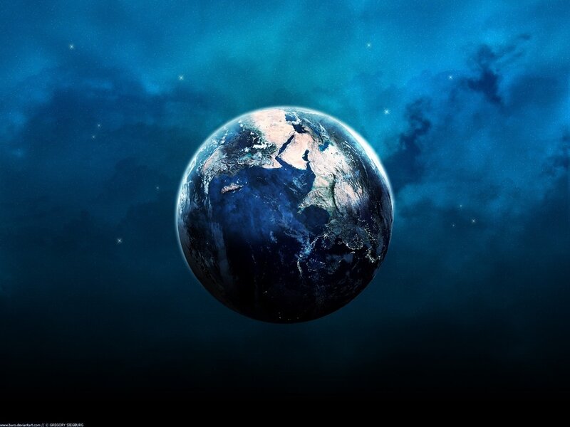 Earth from Space — Stars, Black