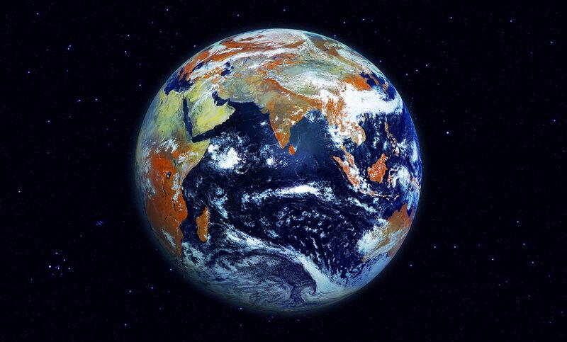 Earth from Space — Stars, Continents