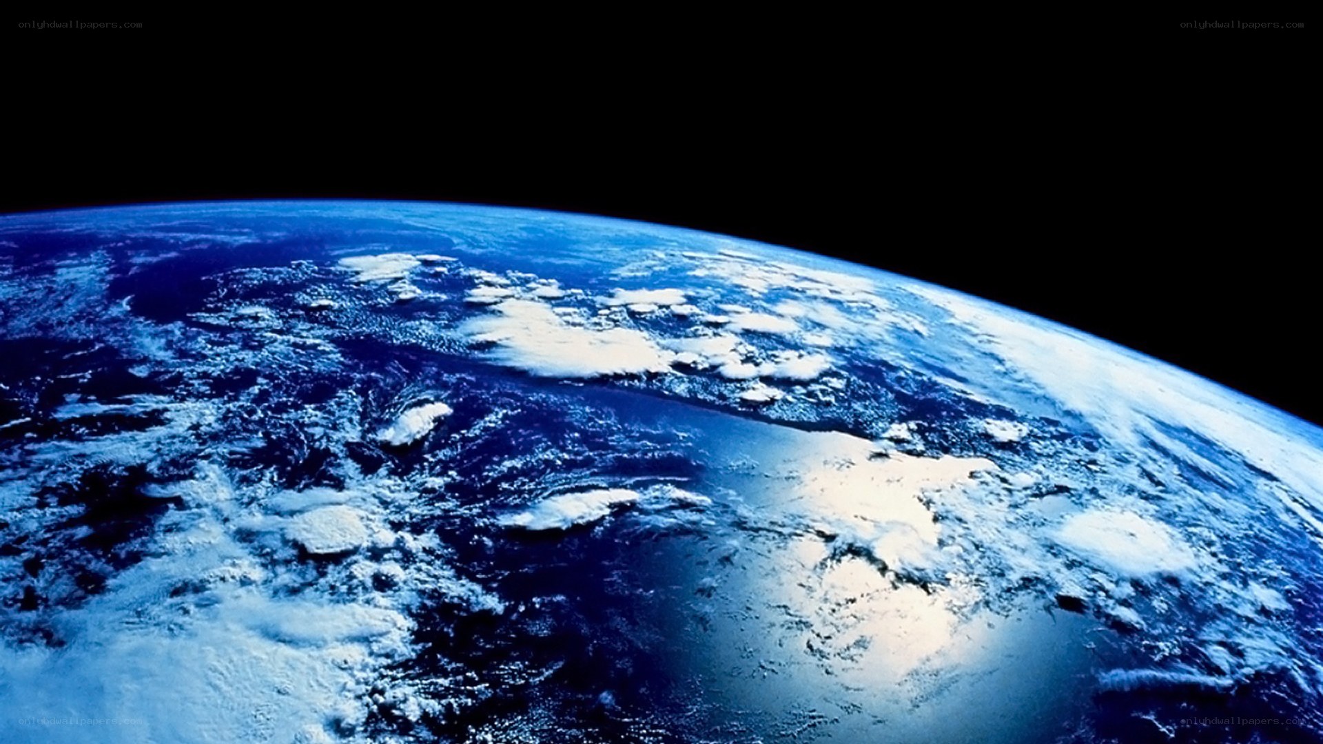 Earth from space view