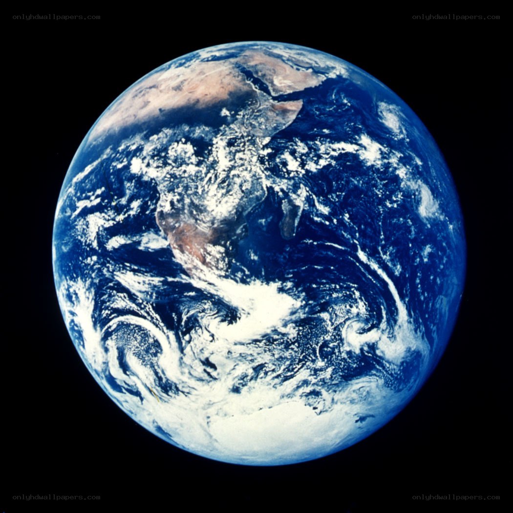 Earth from space view
