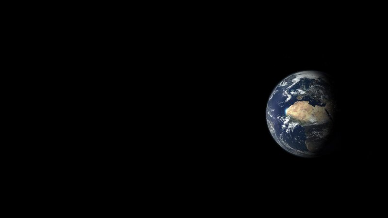 Earth from space view