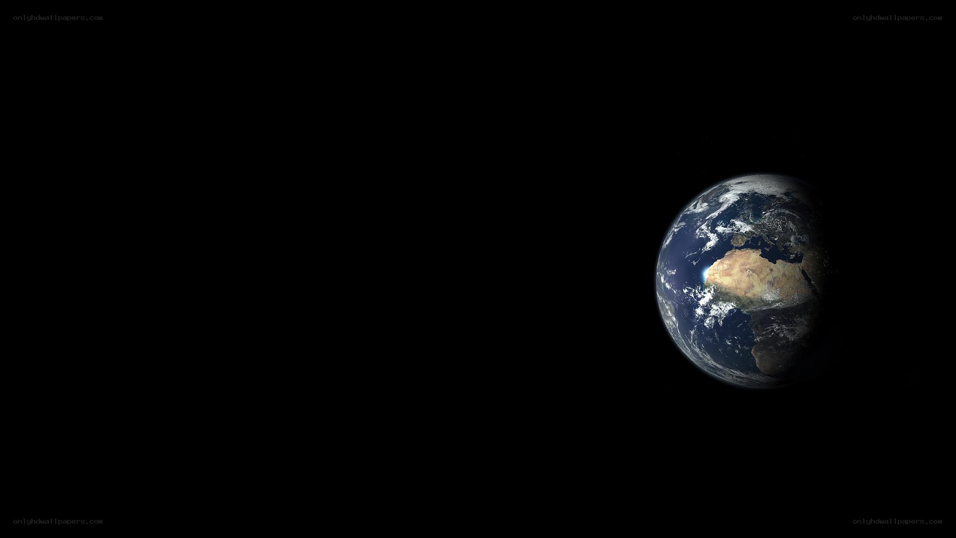 Earth from space view