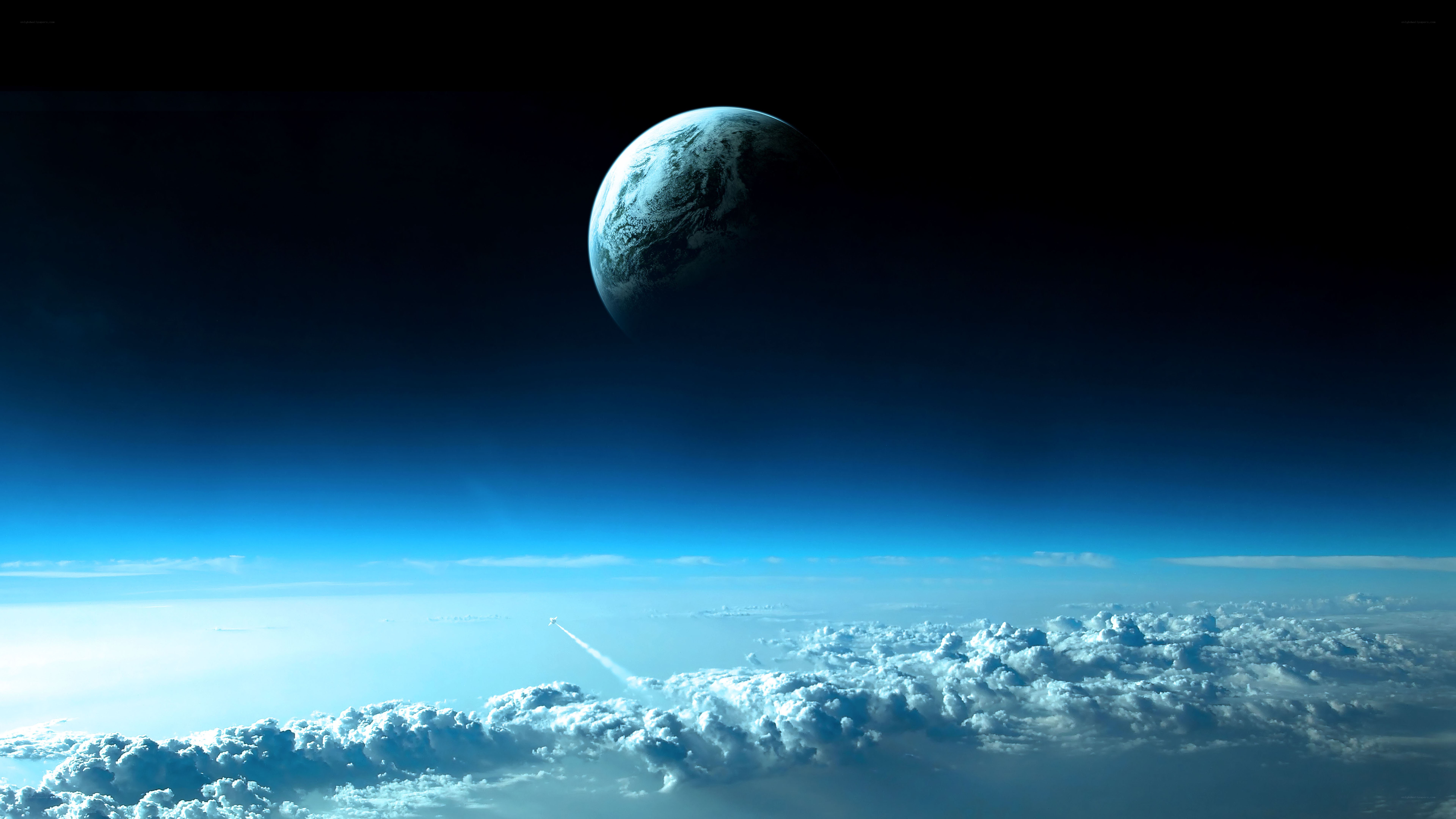 Earth from space view