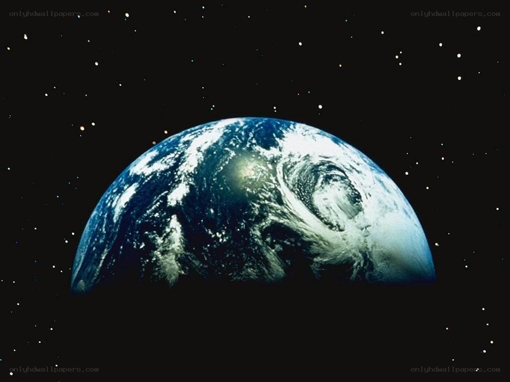 Earth from space view