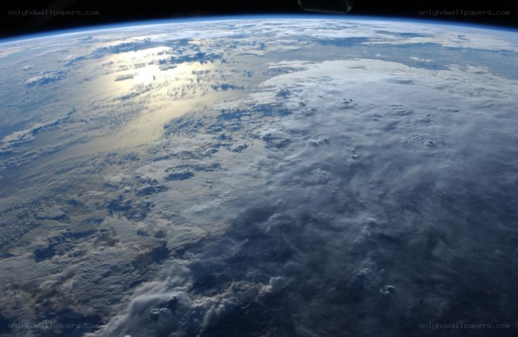 Earth from space view