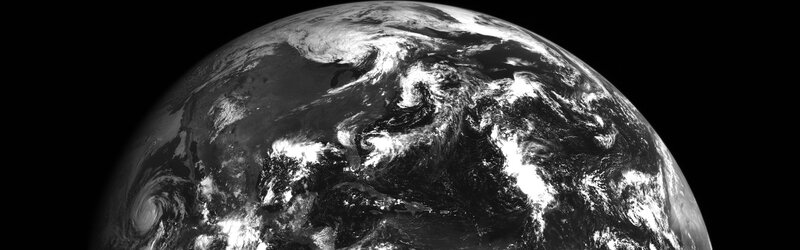 Earth from space view