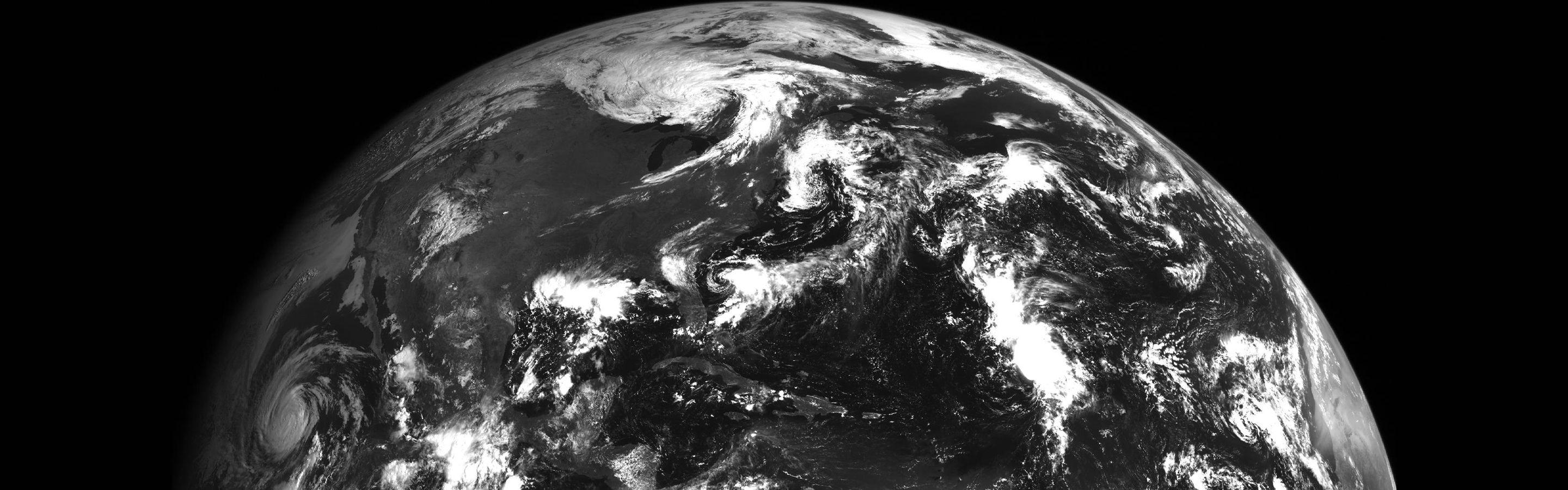 Earth from space view