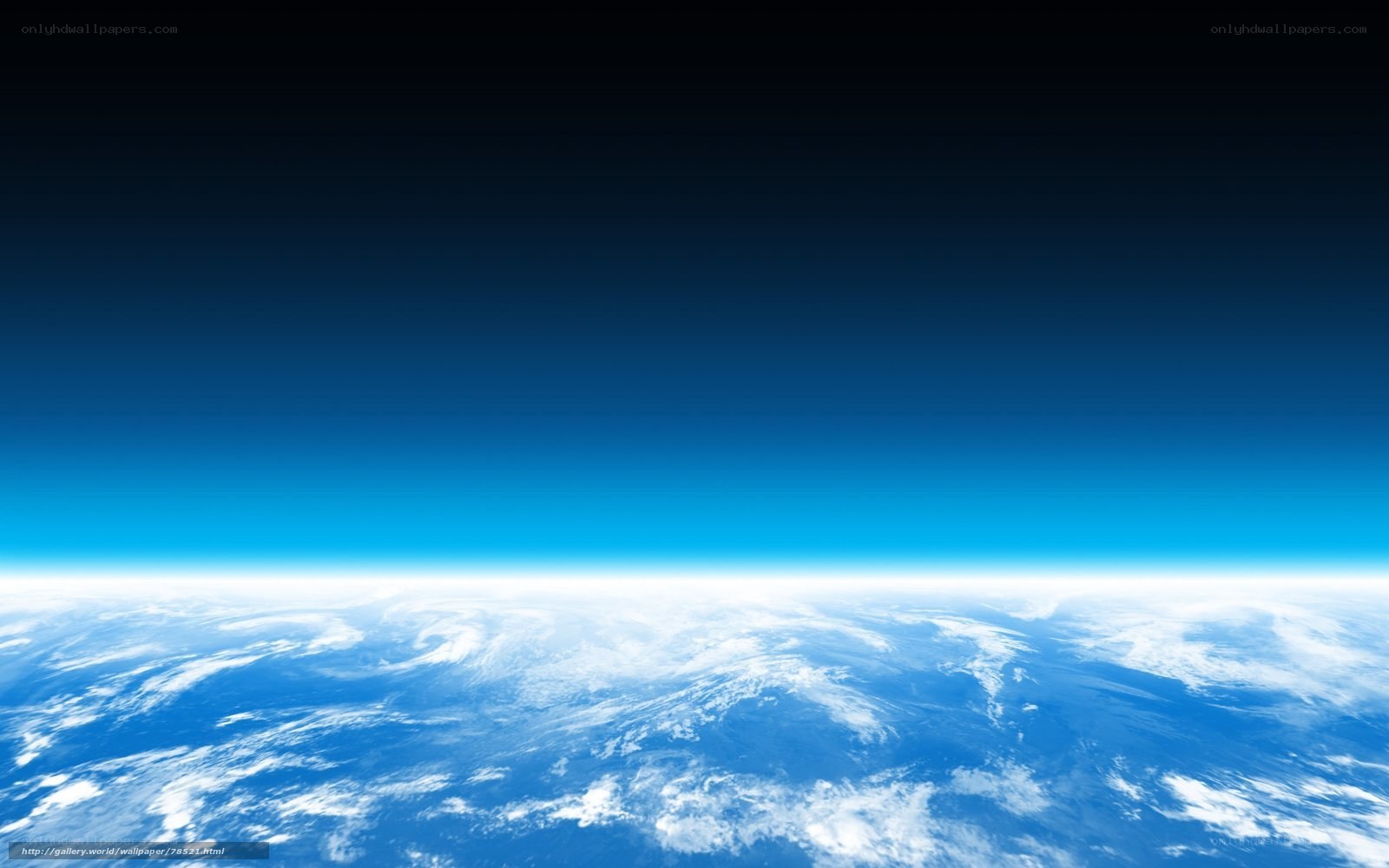 Earth from space view