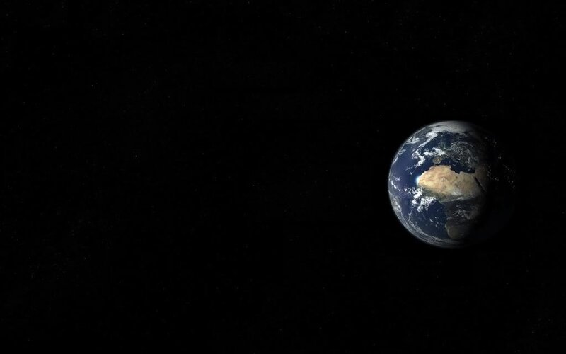 Earth from space view