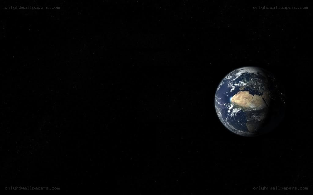 Earth from space view