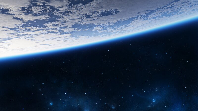 Earth from space view